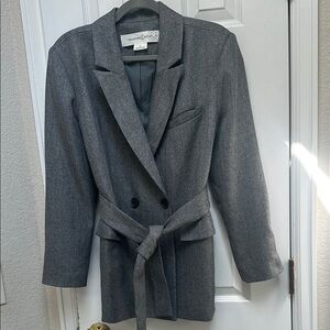Treasure & Bond Gray Professional Blazer Classic Suit Jacket